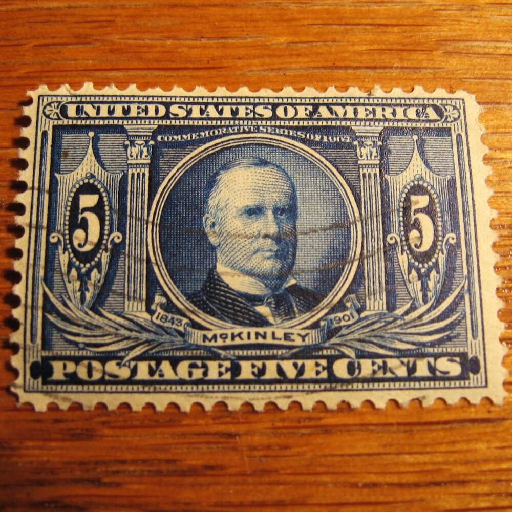 1904 Louisiana Purchase Exposition William McKinley 5 cent stamp